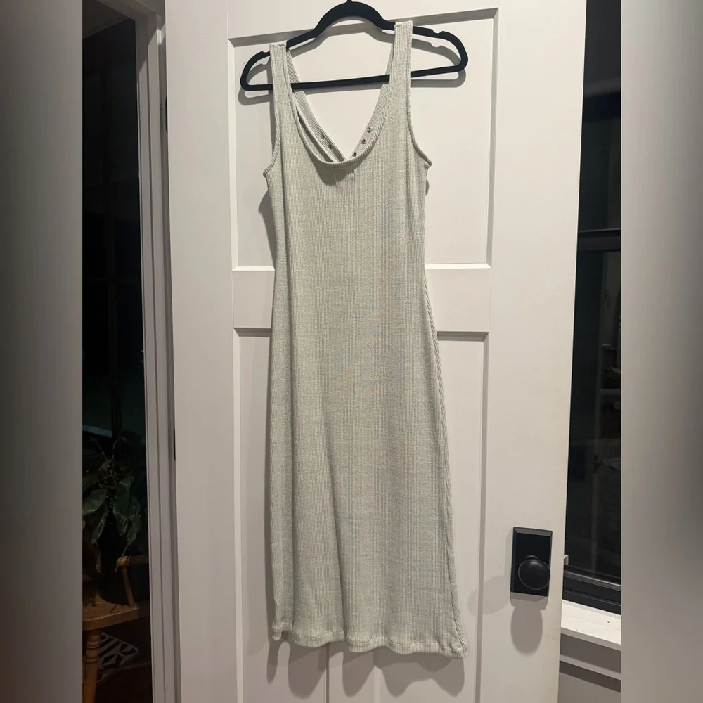 Amuse Society Light Sage Ribbed Knit Dress - Picture 3 of 3